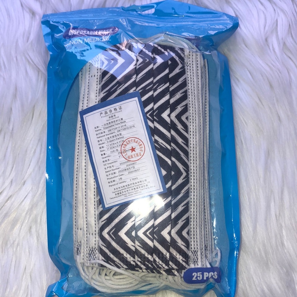 Disposable face mask